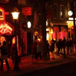 Red Light District at night