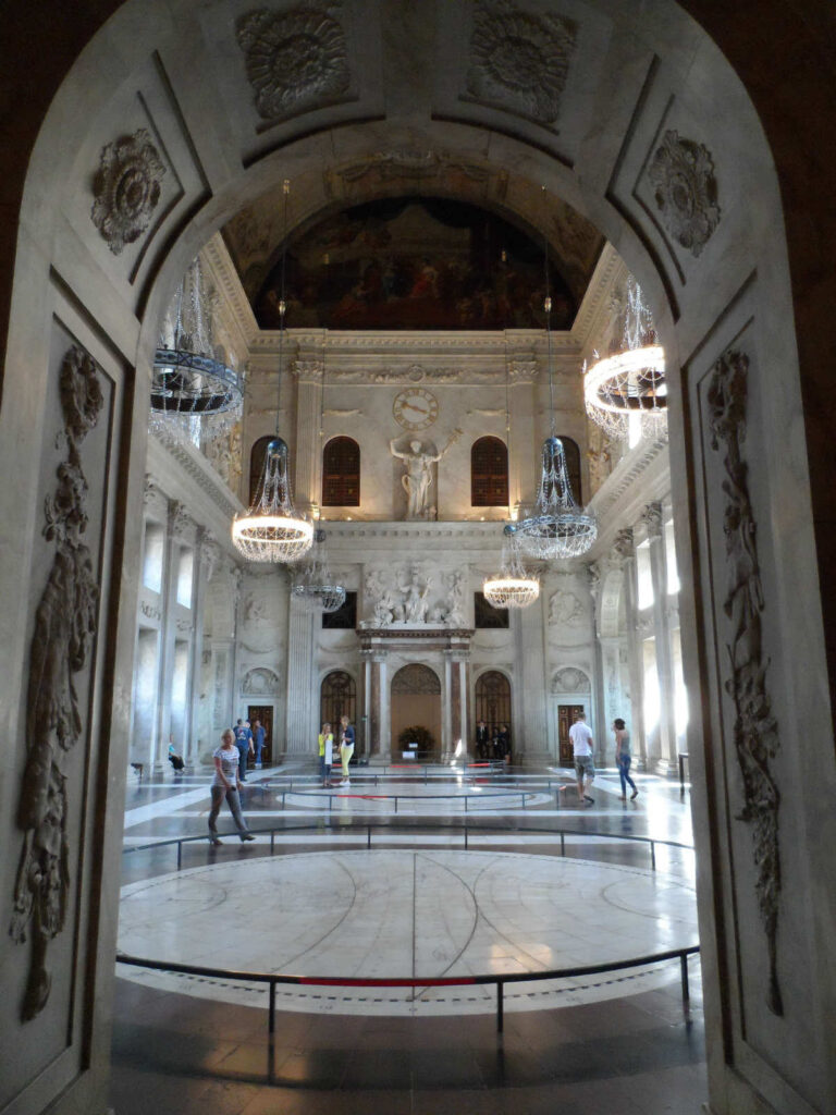 View into the Citizen's' Hall of Amsterdam's Royal Palace