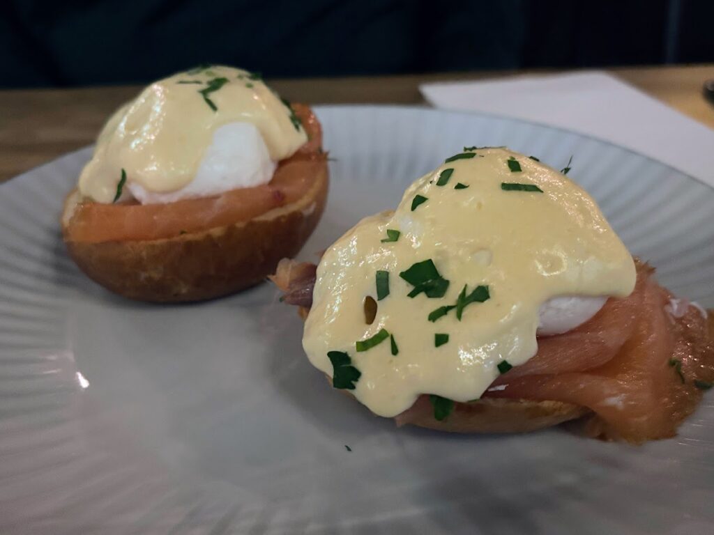 Eggs Royale breakfast