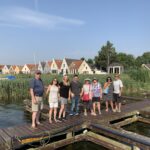 Tour group on the jetty in Durderdam on our Private Amsterdam Windmill Tour