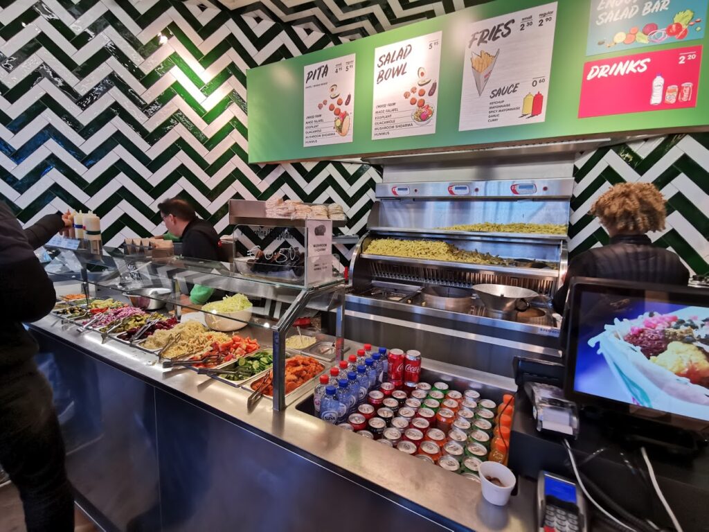 Maoz falafel bar is one of Amsterdam's best affordable snacks