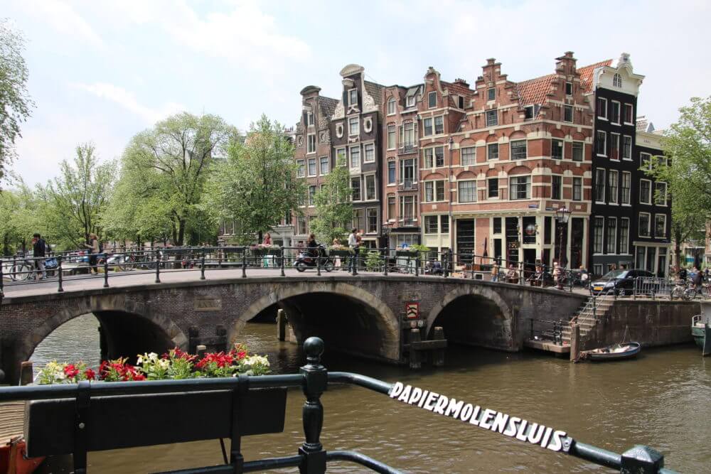 One of Amsterdam's best views, Papeneiland photograped from across the canal