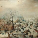 Winter scene painting by Averkamp on a Private Rijksmuseum Tour