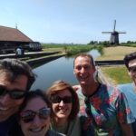 Tour group at the windmill on the Private Amsterdam Windmill Tour