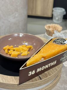 Close up of cheese at Amsterdam Cheese Company