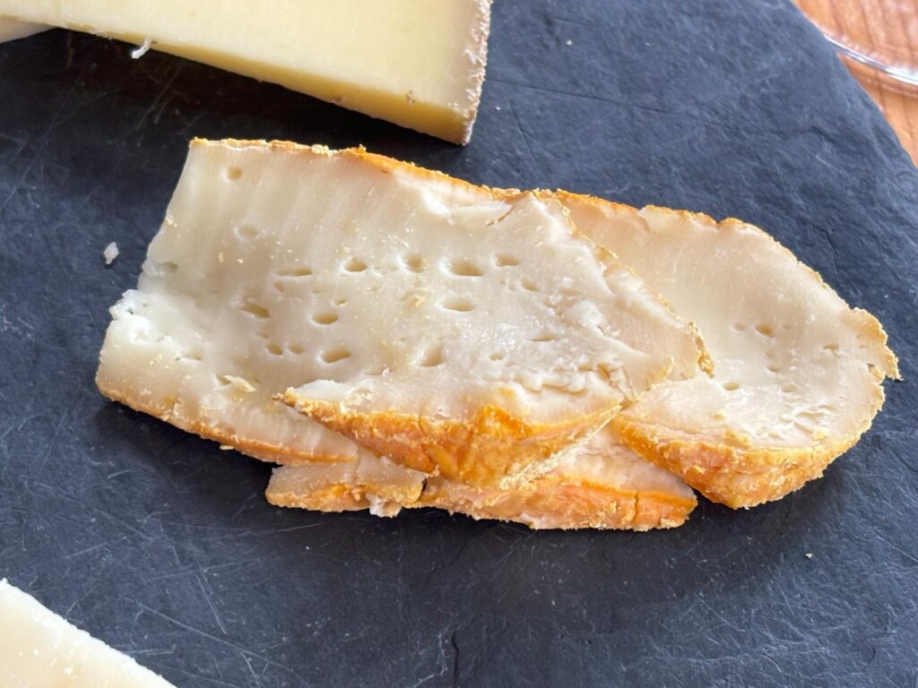 Vieux Boulogne Washed Rind Cheese Closeup